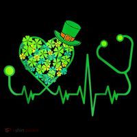 Irish Nurse Stethoscope Heartbeat Shamrock St Patricks Day Coffee Mug thumb 5