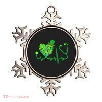 Irish Nurse Stethoscope Heartbeat Shamrock St Patricks Day Ornament thumb 0