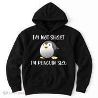 Im Not Short Im Penguin Size Hoodie thumb 0