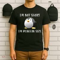 Im Not Short Im Penguin Size T-Shirt thumb 6