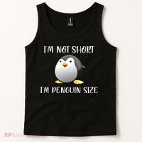 Im Not Short Im Penguin Size Tank Top thumb 2