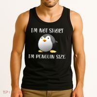 Im Not Short Im Penguin Size Tank Top thumb 3