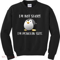 Im Not Short Im Penguin Size Kids Sweatshirt thumb 0