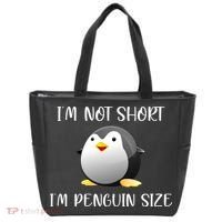 Im Not Short Im Penguin Size Tote Bag thumb 0