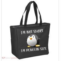 Im Not Short Im Penguin Size Tote Bag thumb 2