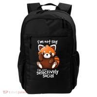 Im Not Shy Im Just Selectively Social Red Panda Antisocial Backpack thumb 0