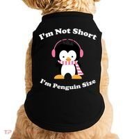 I'm Not Short I'm Penguin Size Doggie Tank thumb 0