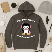 I'm Not Short I'm Penguin Size Hoodie thumb 3