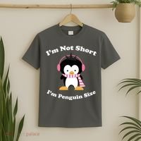 I'm Not Short I'm Penguin Size T-Shirt thumb 2