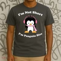 I'm Not Short I'm Penguin Size T-Shirt thumb 3