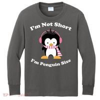 I'm Not Short I'm Penguin Size Kids Long Sleeve Shirt thumb 0