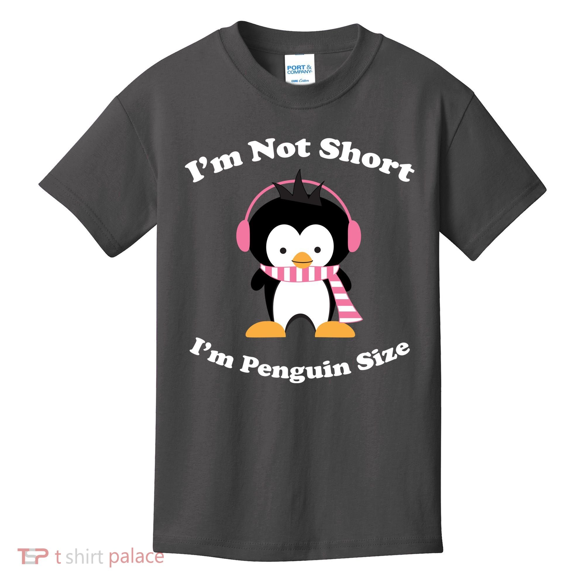 I'm Not Short I'm Penguin Size Kids T-Shirt