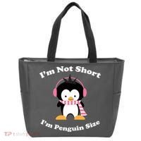I'm Not Short I'm Penguin Size Tote Bag thumb 0
