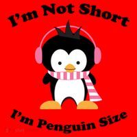 I'm Not Short I'm Penguin Size Santa Hat thumb 1