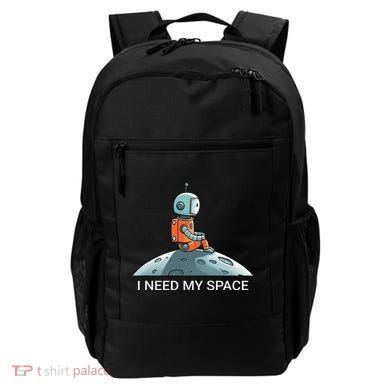 I Need Space Graphic Saying Backpack