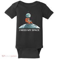 I Need Space Graphic Saying Baby Bodysuit thumb 0