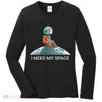 I Need Space Graphic Saying Women's Long Sleeve Shirt thumb 0