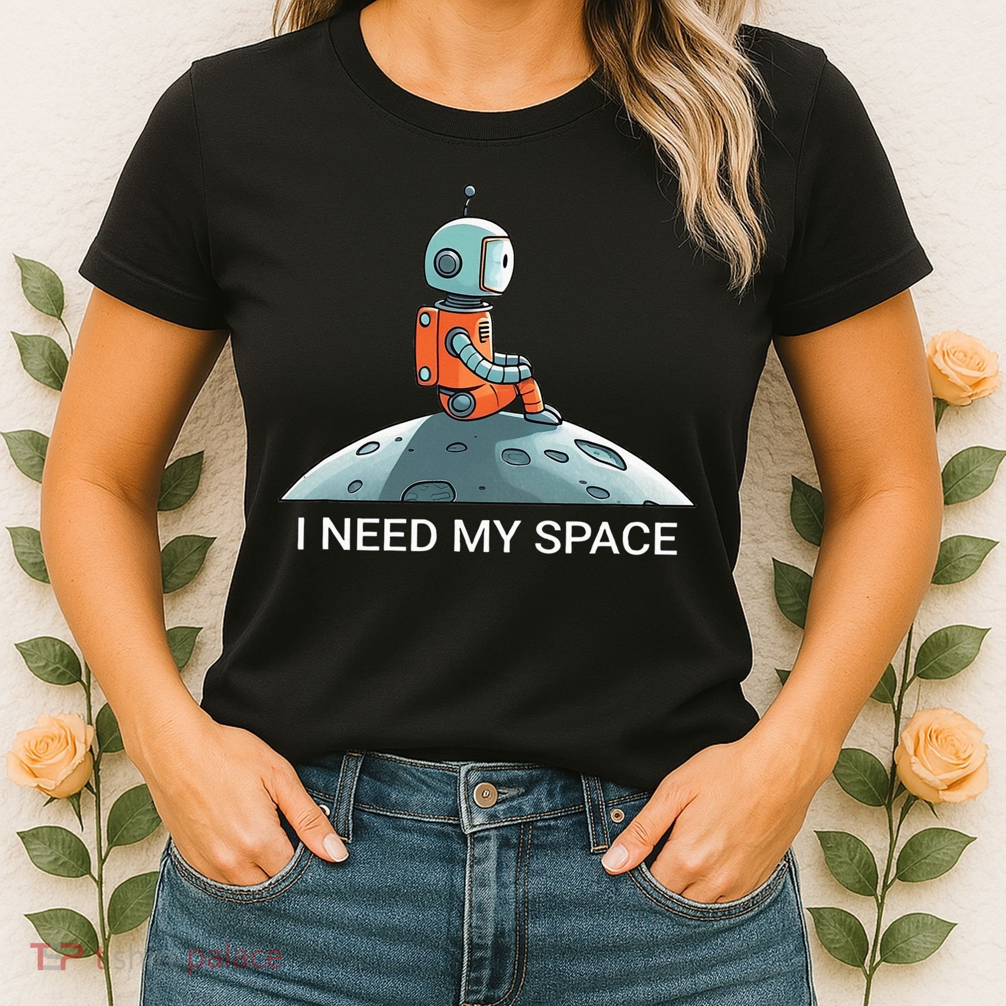 I Need Space Graphic Saying Women's T-Shirt