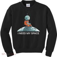 I Need Space Graphic Saying Kids Sweatshirt thumb 0