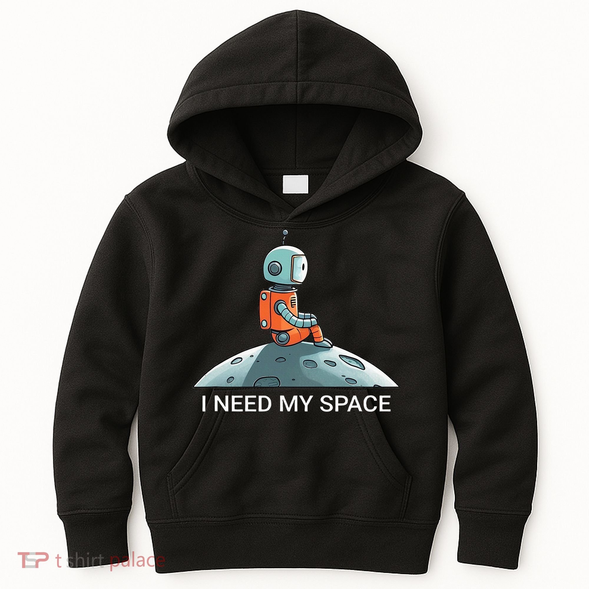 I Need Space Graphic Saying Kids Hoodie