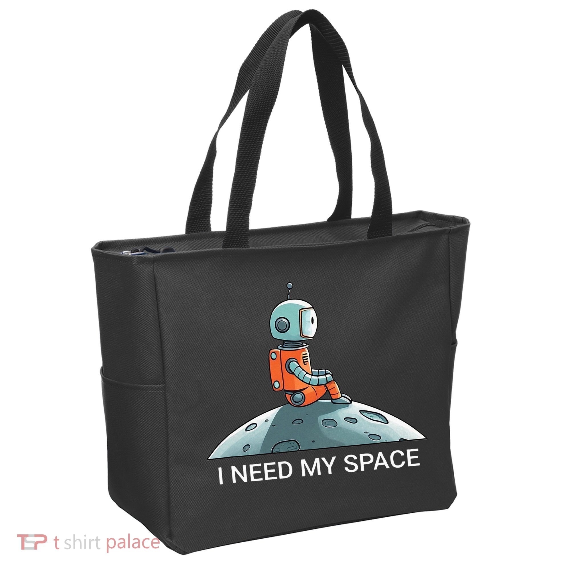 I Need Space Graphic Saying Tote Bag