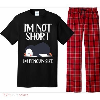 Im Not Short Im Penguin Size Funny Pajama Set