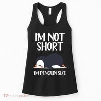 Im Not Short Im Penguin Size Funny Women's Tank Top thumb 0