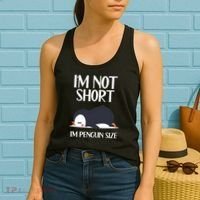 Im Not Short Im Penguin Size Funny Women's Tank Top thumb 2