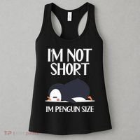 Im Not Short Im Penguin Size Funny Women's Tank Top thumb 3