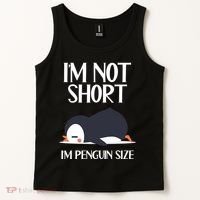 Im Not Short Im Penguin Size Funny Tank Top thumb 2
