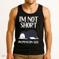 Im Not Short Im Penguin Size Funny Tank Top thumb 3