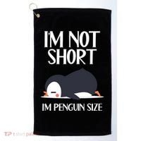 Im Not Short Im Penguin Size Funny Golf Towel thumb 0