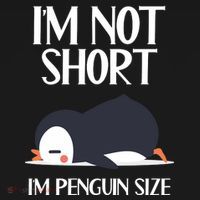 Im Not Short Im Penguin Size Funny Visor thumb 3