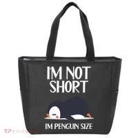 Im Not Short Im Penguin Size Funny Tote Bag thumb 0