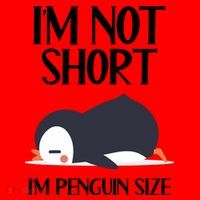 Im Not Short Im Penguin Size Funny Santa Hat thumb 1