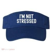 Im Not Stressed White Lie Party Funny Sarcastic Ironic Joke Great Gift Visor thumb 0