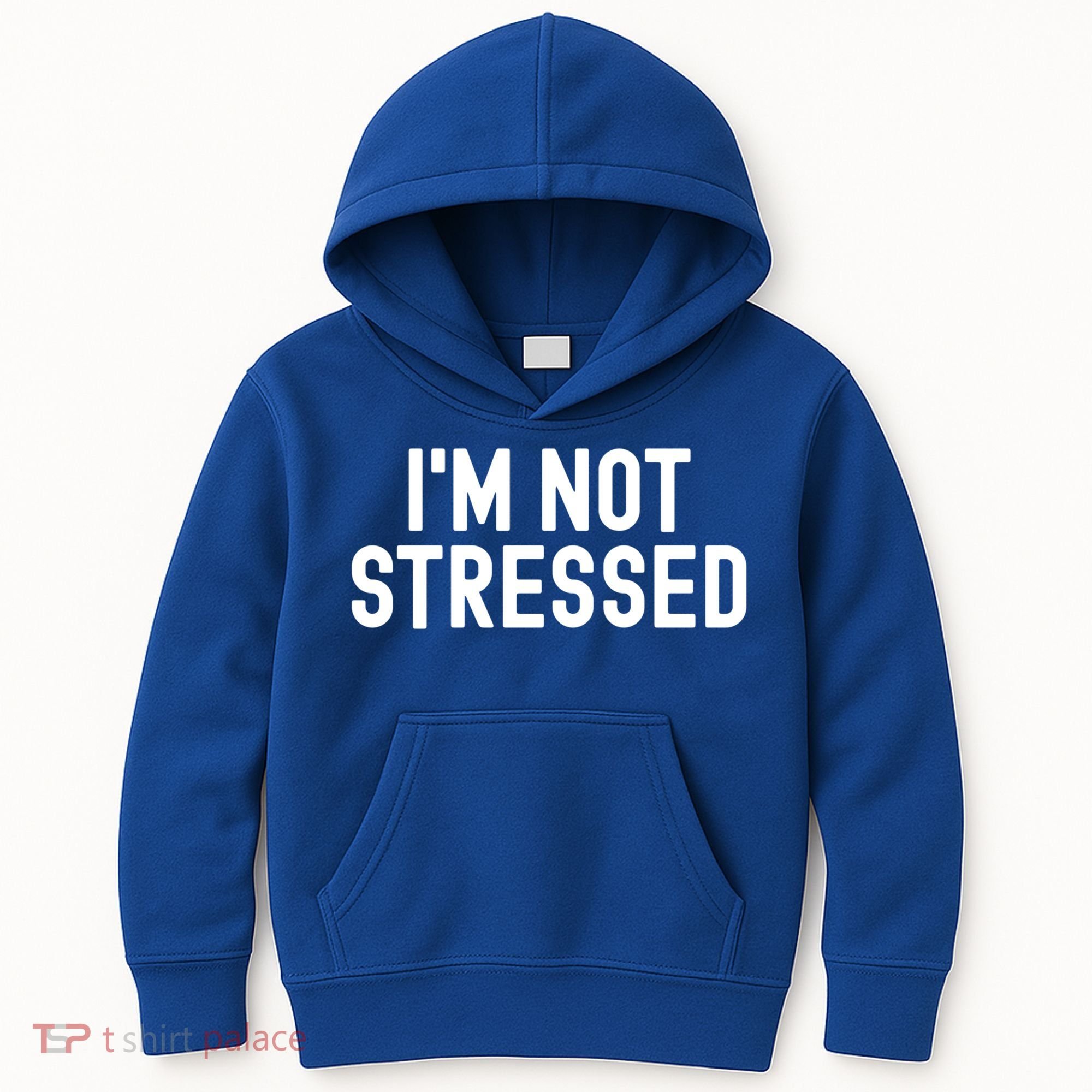 Im Not Stressed White Lie Party Funny Sarcastic Ironic Joke Great Gift Kids Hoodie
