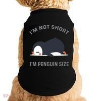 IM Not Short IM Penguin Size Cute Penguin Lover Great Gift Doggie Tank thumb 0