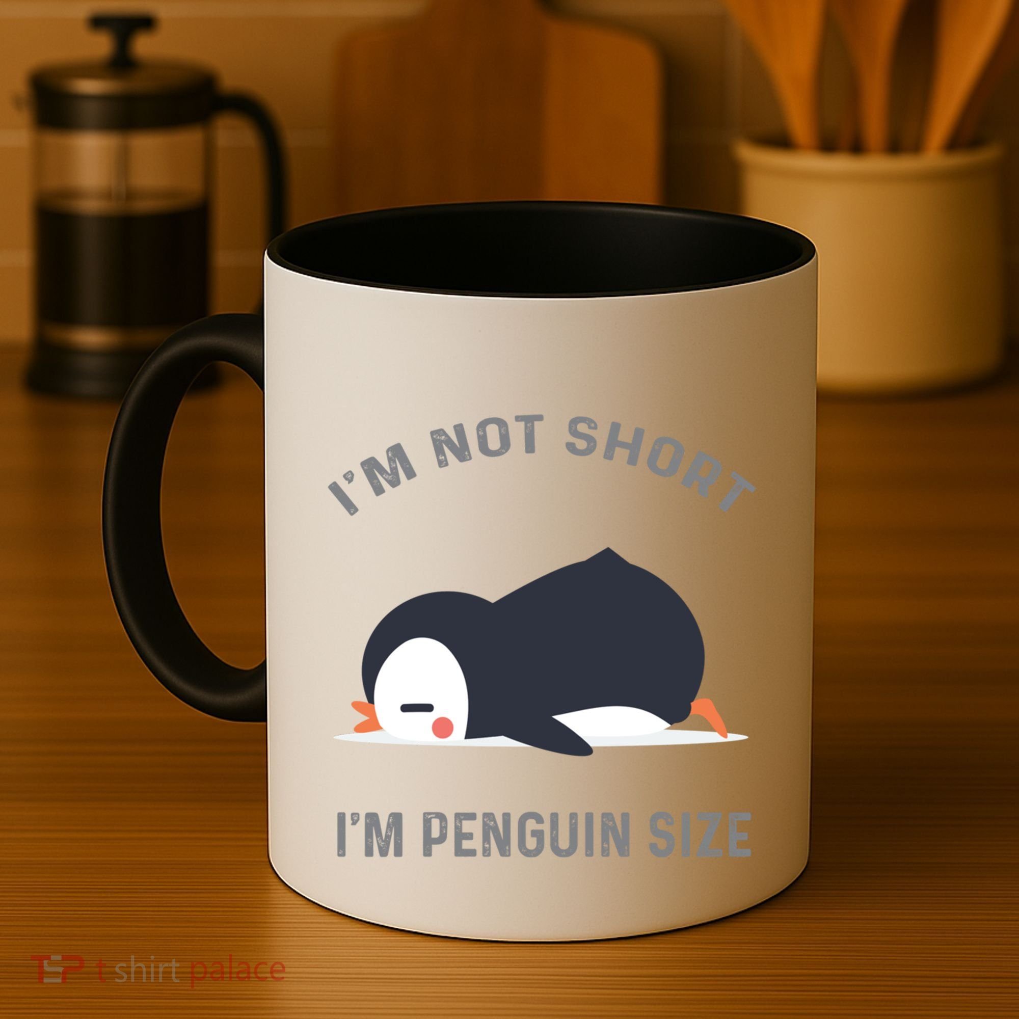IM Not Short IM Penguin Size Cute Penguin Lover Great Gift Coffee Mug