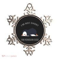 IM Not Short IM Penguin Size Cute Penguin Lover Great Gift Ornament thumb 0