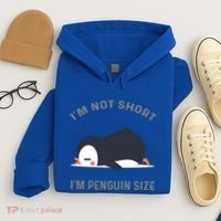 IM Not Short IM Penguin Size Cute Penguin Lover Great Gift Hoodie thumb 4