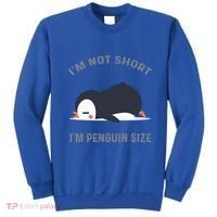 IM Not Short IM Penguin Size Cute Penguin Lover Great Gift Sweatshirt thumb 0