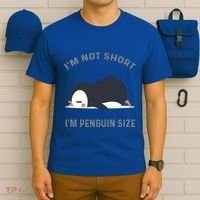IM Not Short IM Penguin Size Cute Penguin Lover Great Gift T-Shirt thumb 6