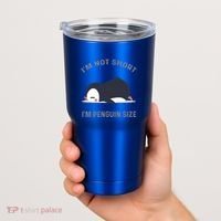 IM Not Short IM Penguin Size Cute Penguin Lover Great Gift Tumbler thumb 2