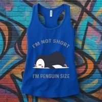 IM Not Short IM Penguin Size Cute Penguin Lover Great Gift Women's Tank Top thumb 3