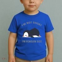 IM Not Short IM Penguin Size Cute Penguin Lover Great Gift Toddler T-Shirt thumb 2