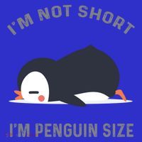 IM Not Short IM Penguin Size Cute Penguin Lover Great Gift Kids Sweatshirt thumb 2