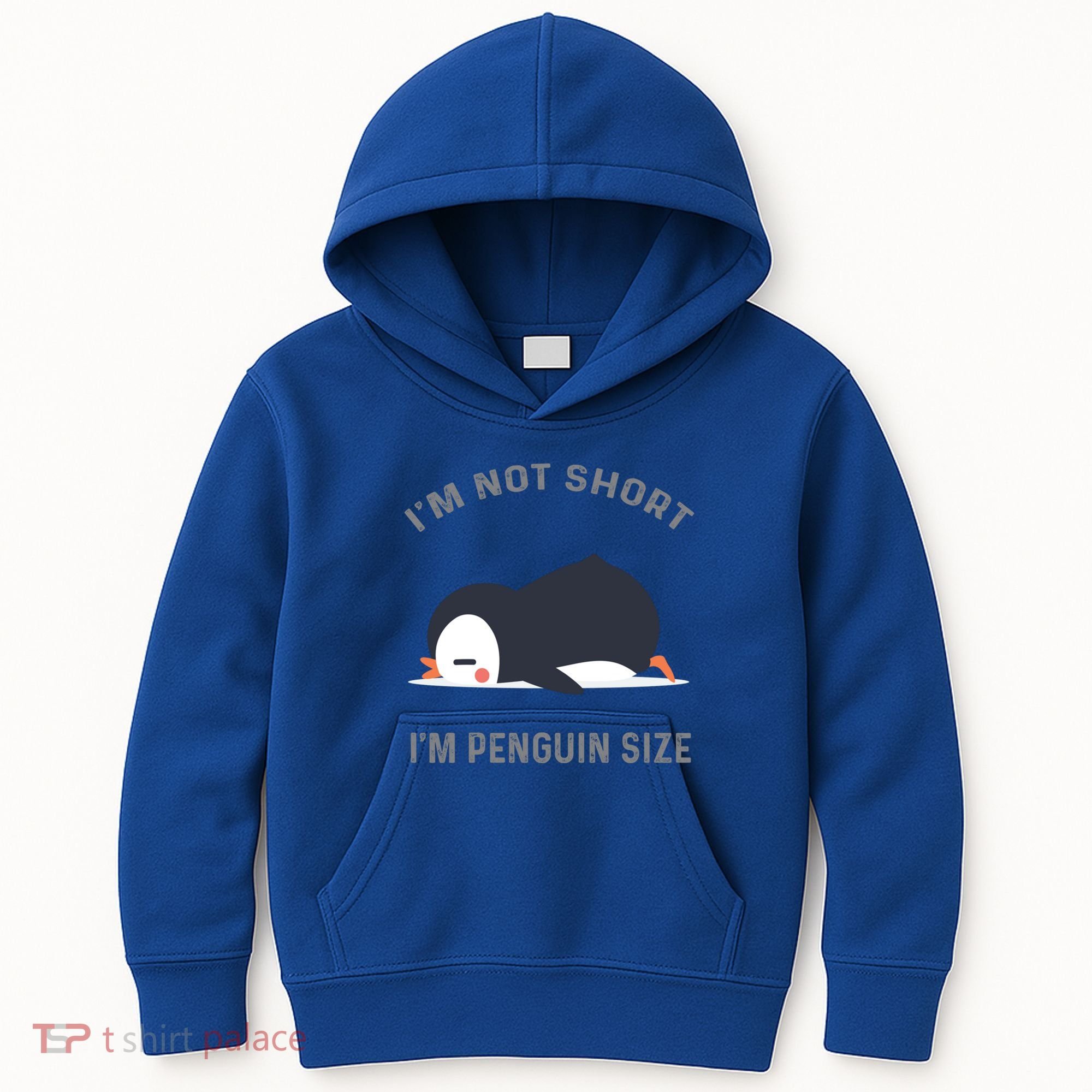 IM Not Short IM Penguin Size Cute Penguin Lover Great Gift Kids Hoodie