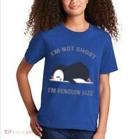 IM Not Short IM Penguin Size Cute Penguin Lover Great Gift Kids T-Shirt thumb 2