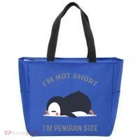 IM Not Short IM Penguin Size Cute Penguin Lover Great Gift Tote Bag thumb 0